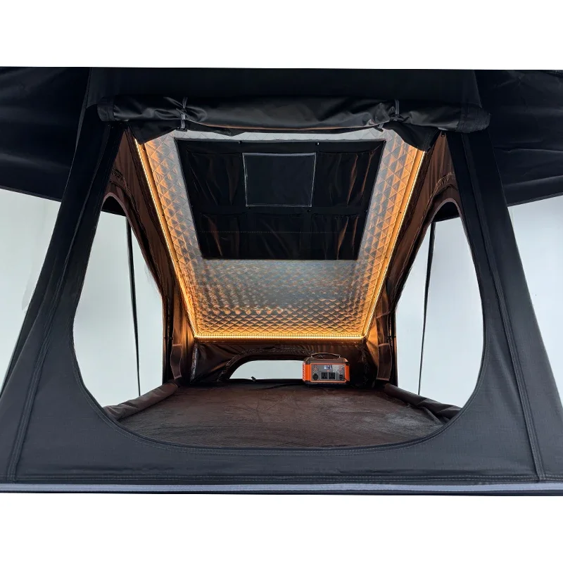 SNDN Aluminium Wasserdichtes X-Scharnier Autodachzelt für 2-3 Personen Outdoor-Camping – Detail 5