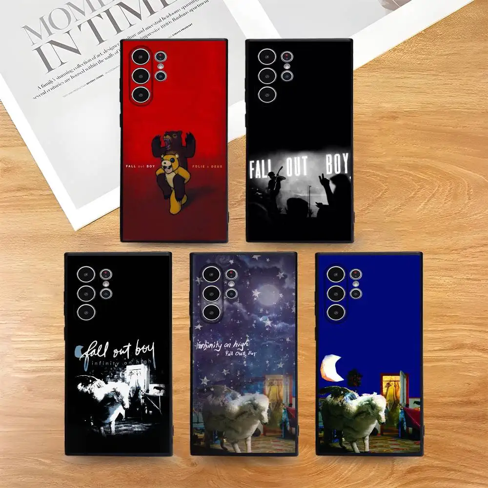 

Band F-FallOut Boy Phone Case for Phone S series s21 s22 s23 s24 s25 FE Plus Ultra TPU Soft to Skin-friendly case
