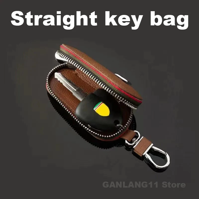 

Car Straight key bag Zipper Key Case Key Fob Cover Anti-Scratch Shockproof Fit 90% Straight Keys Car Keys Accessories
