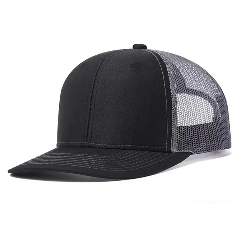 Hot Sale Unisex Cap Slight Curved Brim Style Trucker Hat Men & Women Casual Outdoor Breathable Summer Cap
