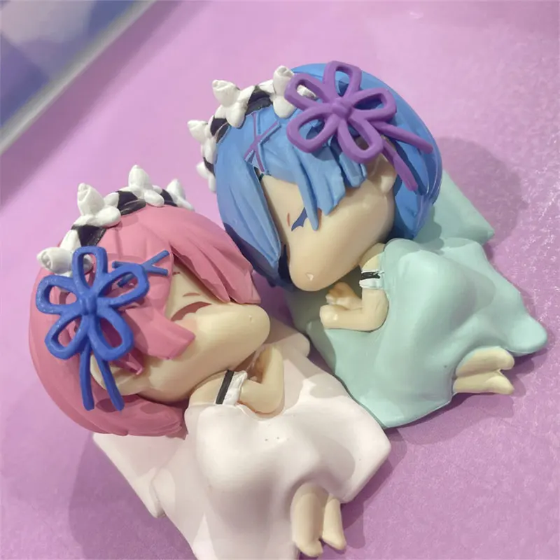 Animatiespeelgoed Re: Zero - Starten leven in een andere wereld Serie Rem Ram Leuke Anime Girl Figuur Model Display Speelgoedcadeaus