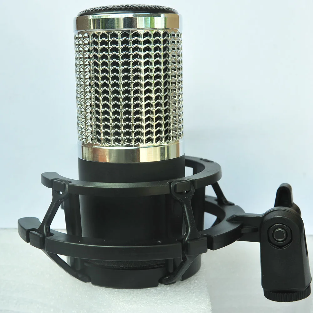 New Original Design DIY High Sensitivity Studio Microphone Condenser Professional Recording Mic Condenser With Shock Mount Black