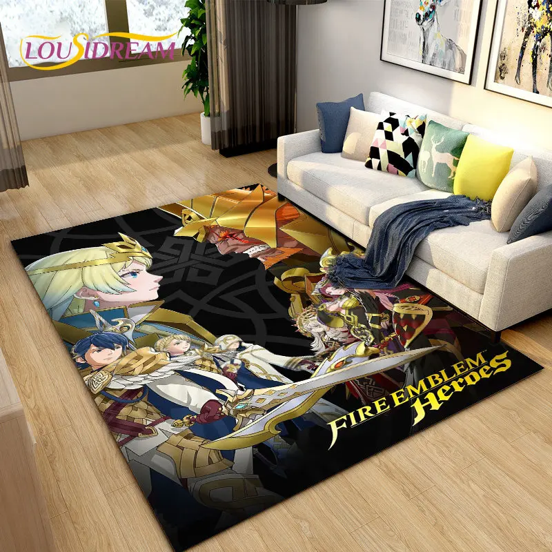Fire Emblem Series Game Gamer Area Rug,Carpet Rug for Living Room Bedroom Sofa Doormat Decoration, Kids Play Non-slip Floor Mat