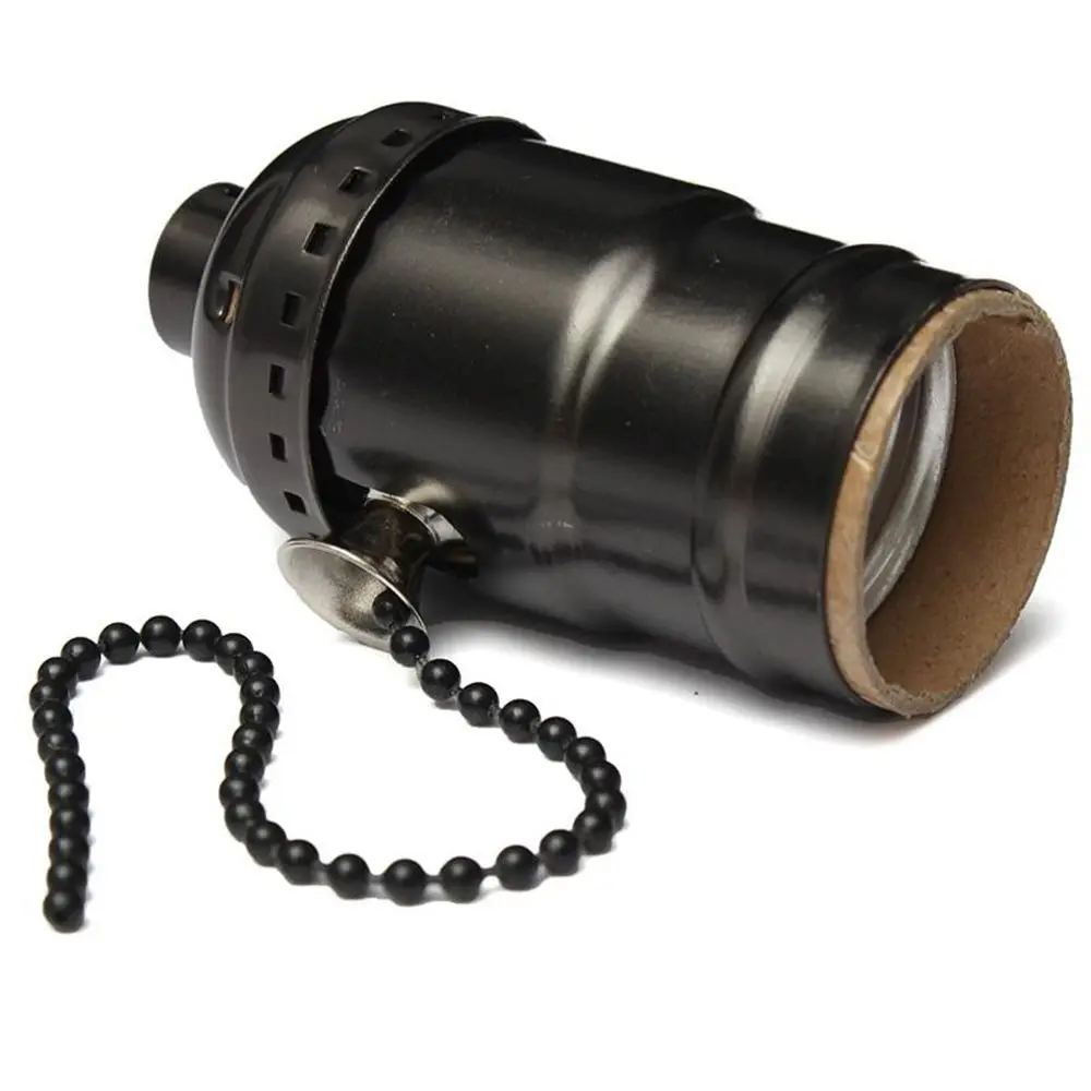 الرجعية الجديدة قاعدة حامل مصباح غلاف من الألومنيوم المسمار لمبات الملحقات لا التبديل الإضاءة المقبس حامل قواعد المصباح #6