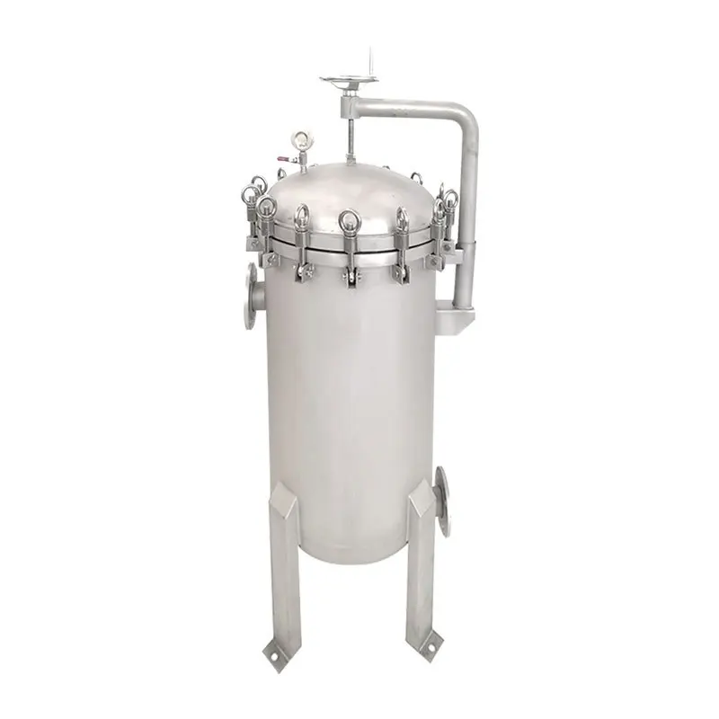 

Stainless steel four-bag filter FNC-4D-2S built-in PP non-woven tanker diesel filter