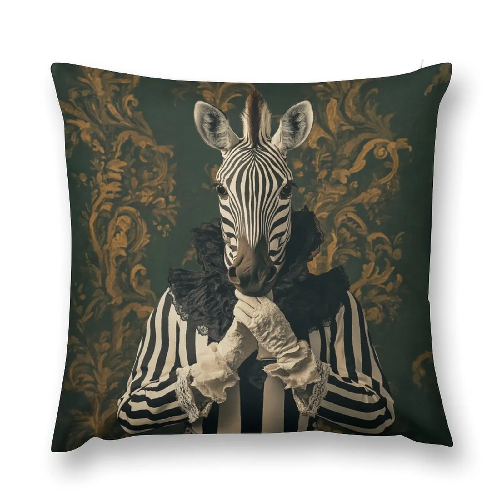 1pcs Short Plush Zebra Stripe Decor Pillow Cover 45x45cm Zipper Polyester Sofa Bedroom Cushion Case No Insert