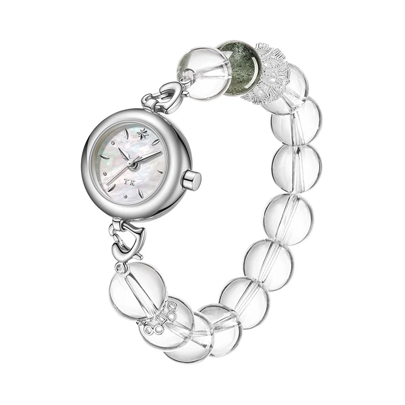 2025 New Arrival Natural White Crystal T495LS-D3 Original Design Womens Quartz Watch Niche High-End Light Luxury Temperament