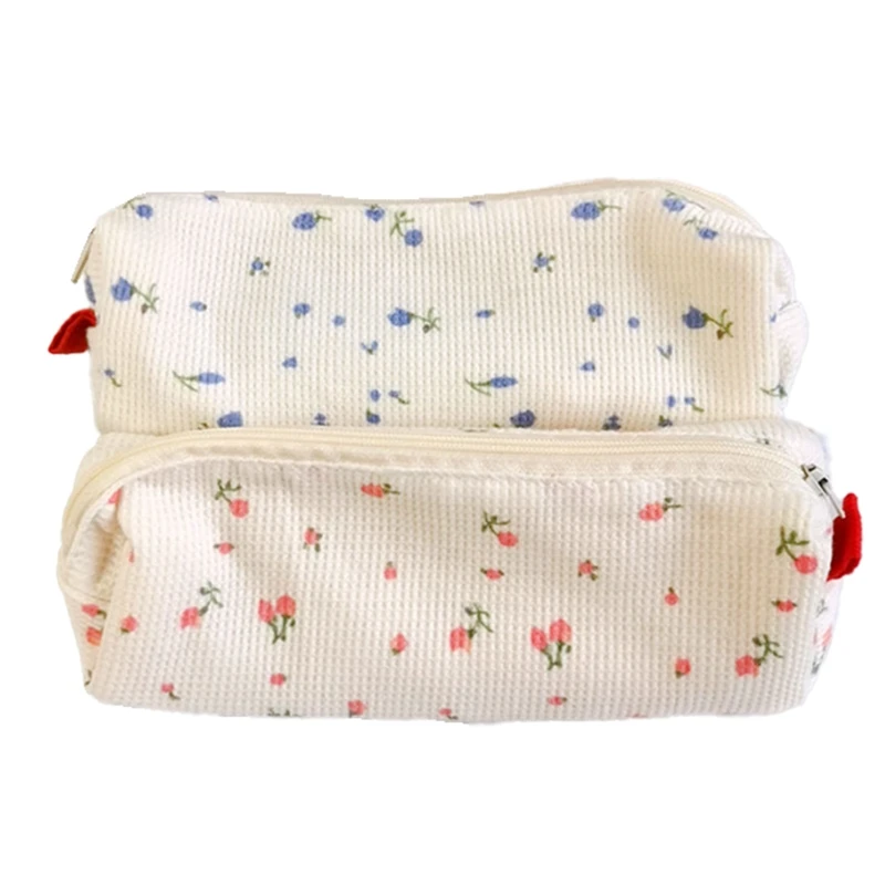 2 Packs Ins Self-Made Simple Small Pen Bag Stationery Storage Bag Cute Small Girly Heart Mini Stationery Storage Bag