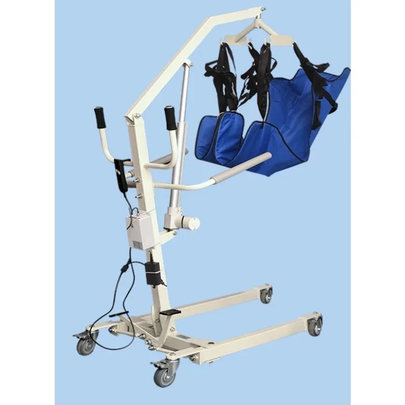 Elderly Patient Transfer Lift - Manual Hydraulic Hoist for Bathroom/Toilet  Home Care for Disabled