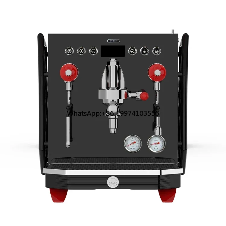 

Italian 15 bar pump 2 groups semi professional commercial cappuccino espresso coffee maker for trade