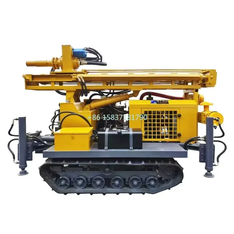100m Water Well Pneumatic Drilling Rig Machine 300 Meter Deep Drilling Rig Construction Water Well Drill Rig Price for Indonesia