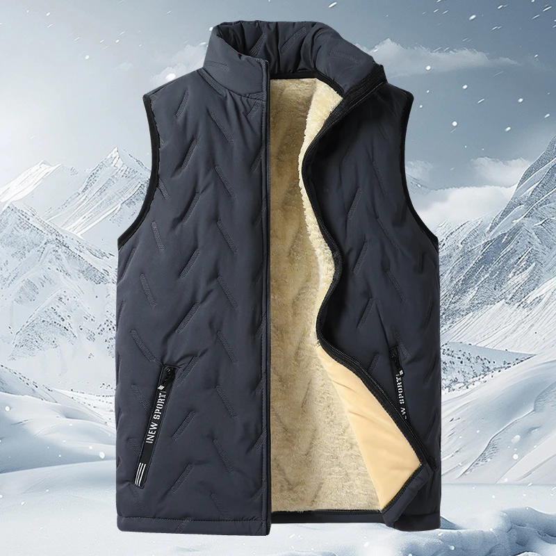 Winter Men Vest 7XL Windproof Mens Jacket Sleeveless Vest Jackets Casual Coat Men Down Cotton Warm Thicken Waistcoat Thick Gilet