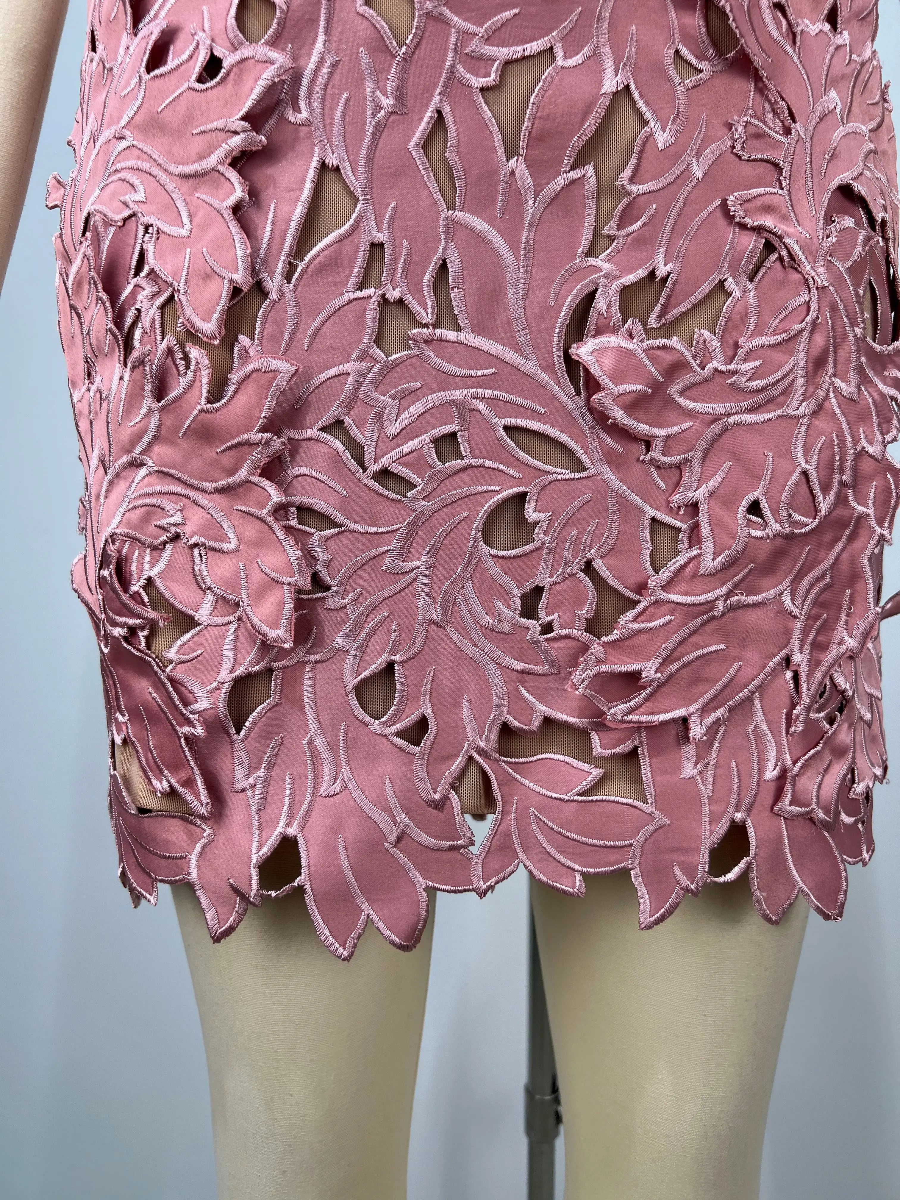 المرأة أحمر الخدود الوردي الدانتيل ضمادة فستان على شكل قلب ثقب المفتاح الخلفي حورية البحر ثوب مسائي شير قطع التدريجي حفلة رسمية