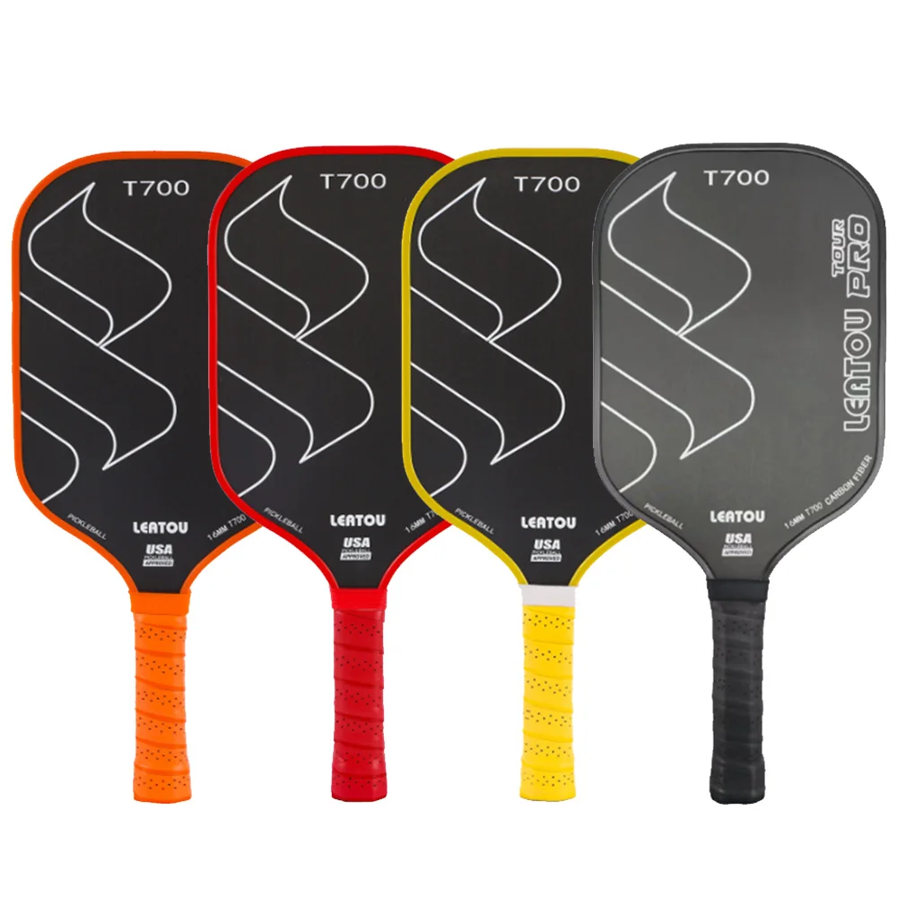 T700 Pickleball Paddle Carbon Fiber Pick Racet Professional Competition Grade 16mm Ultra Light Pick Racquet For Outdoor Sports