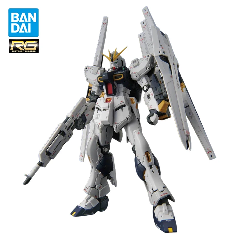 100% Original BANDAI RG RX-93 ν Gundam Twin Floating Wing Cannon Equipment Type 1/144 Action Figure Assembled Boxed Model Toys