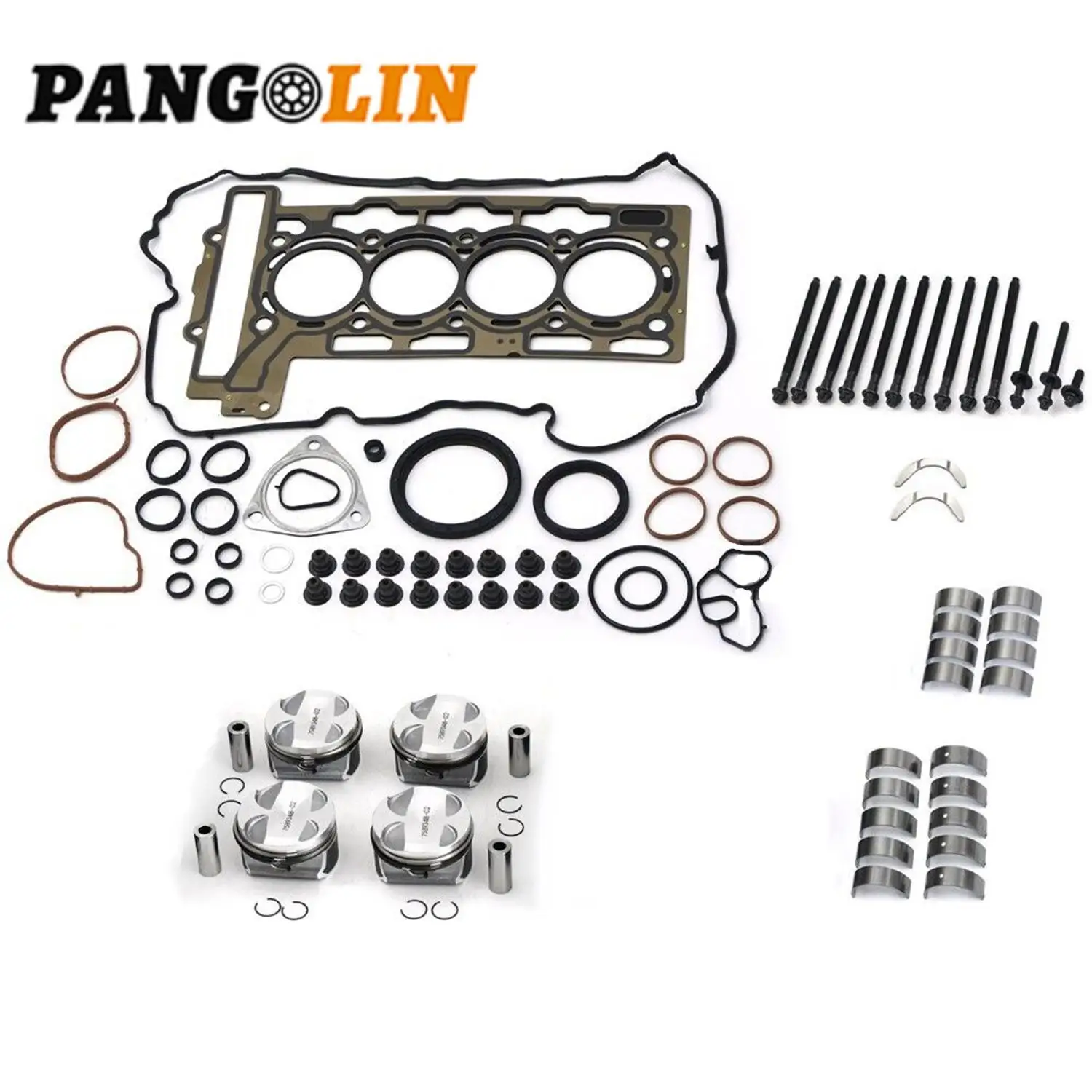 

N12 N16 1.6 Engine Rebuilding Pistons Bearings Gasket Seals Set for MINI Cooper Clubman Countryman Paceman R55 R56 R57 R60 R61