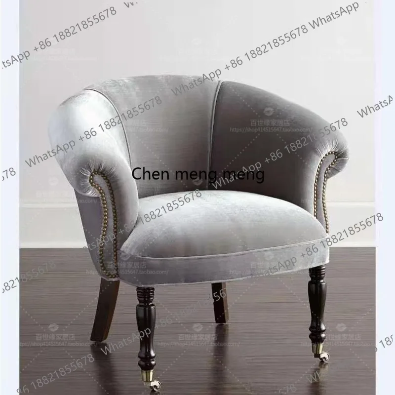 

Французское антикварное тканевое кресло-софа в деревенском стиле, кресло «Тигр», кресло для отдыха, одноместный диван