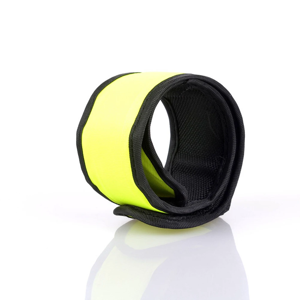 

4 Pcs LED Slap Wristbands Durable High Visibility Night Running Bands Reflective Camping Hiking Jogging Walking Bracelets
