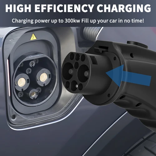 Imagen 2 del producto WUFEN vehículo eléctrico CCS2-GB/T EV conector 300A cargador rápido EV CCS2 a GBT adaptador CC 300kw para BYD ZEEKR Xpeng GEELY coche