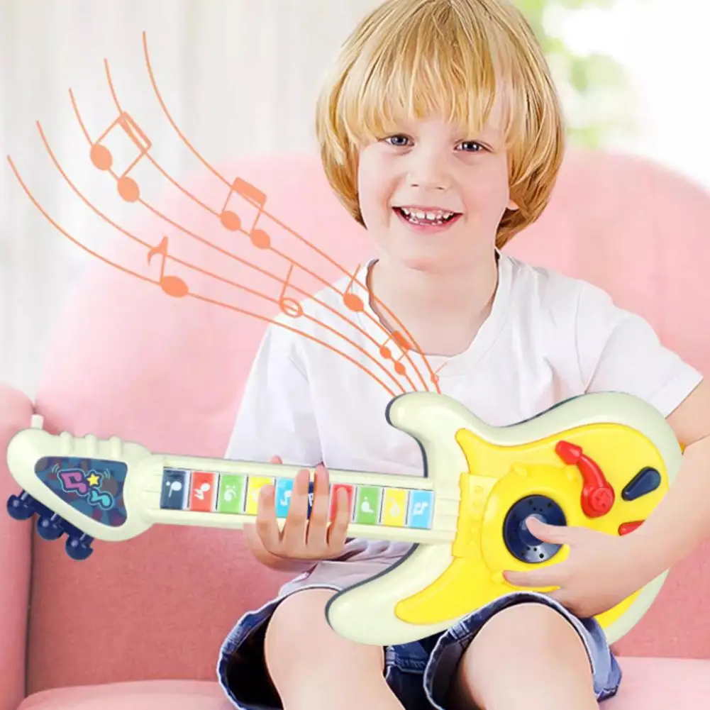 Kids Guitar Toy Educational Guitar Toy Educational Musical Instruments Set for Kids Mini Ukulele Electric Piano Guitar Toy