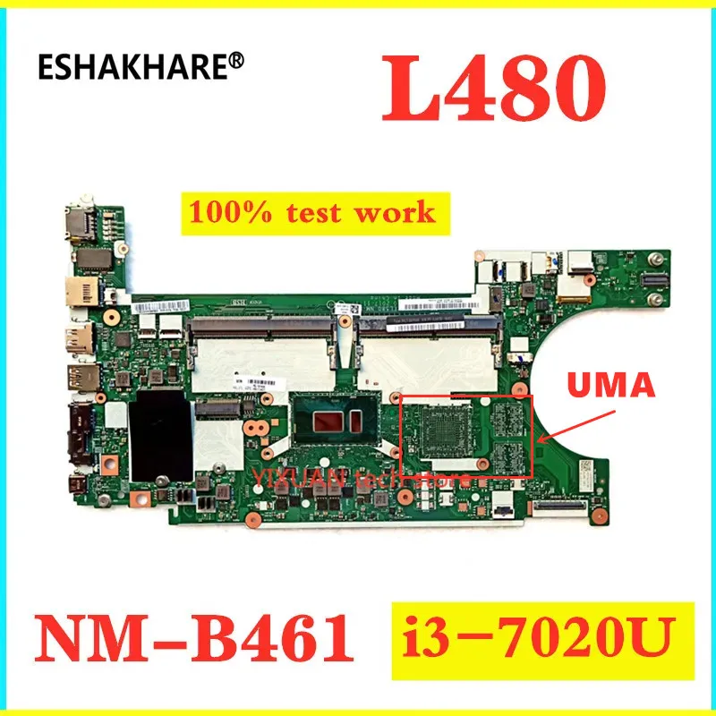 EL480 EL580 NM-B461 Motherboard For Lenovo Thinkpad L480 L580 Laptop Motherboard With I3 I5 I7 8th Gen CPU DDR4 100% Fully Test