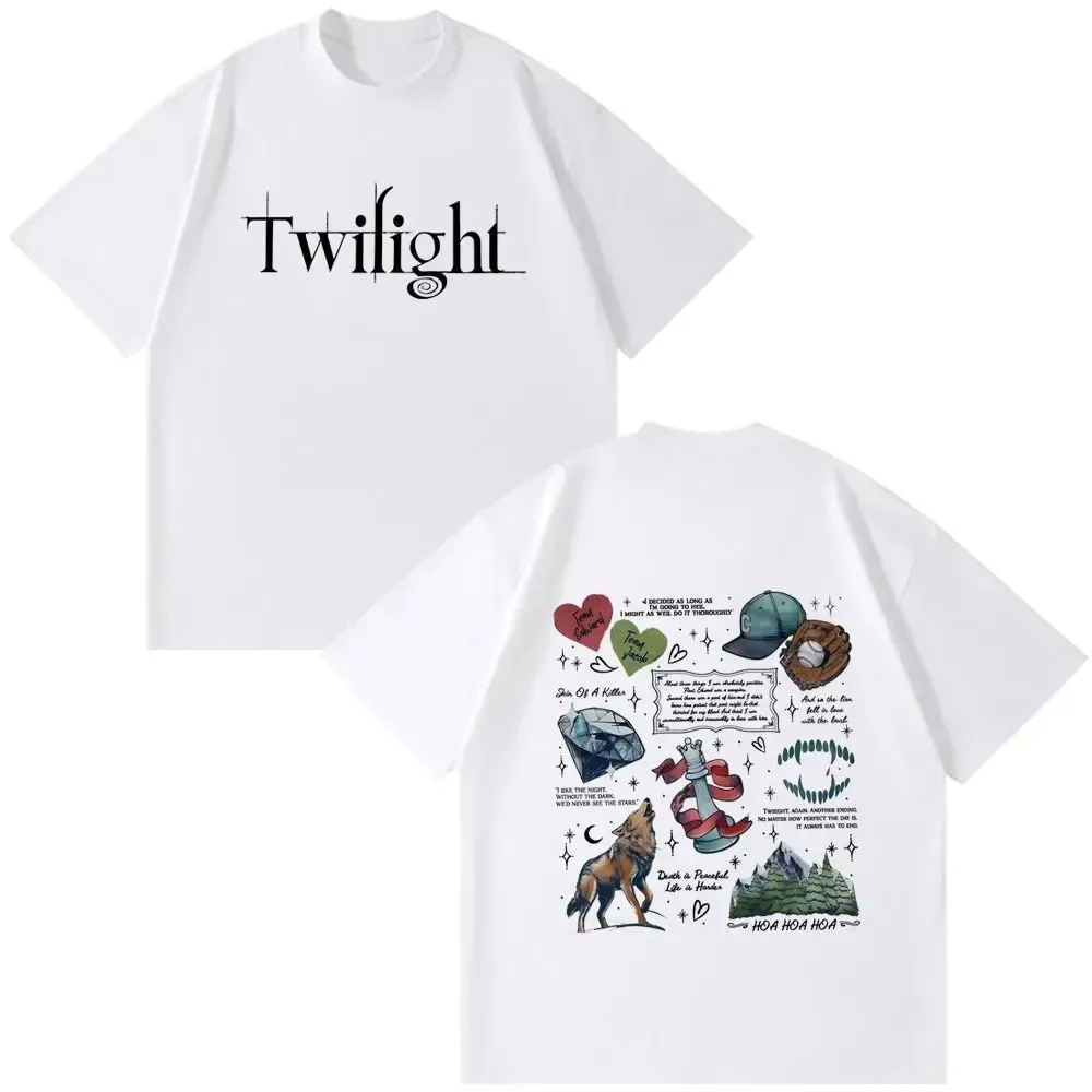 Vintage Washed Twilight Movie T-Shirt, Vampire & Werewolf Romantic Aesthetic, Edward Cullen Print  Women And Men T-shirts