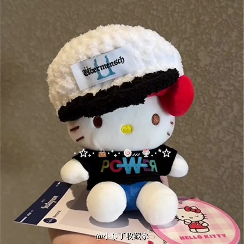 2025, japanische Sanrio Kawaii Hello Kitty Plüschpuppe, Cartoon-Rucksack-Anhänger, Schlüsselanhänger, kreatives Festival-Geschenk für Kinder