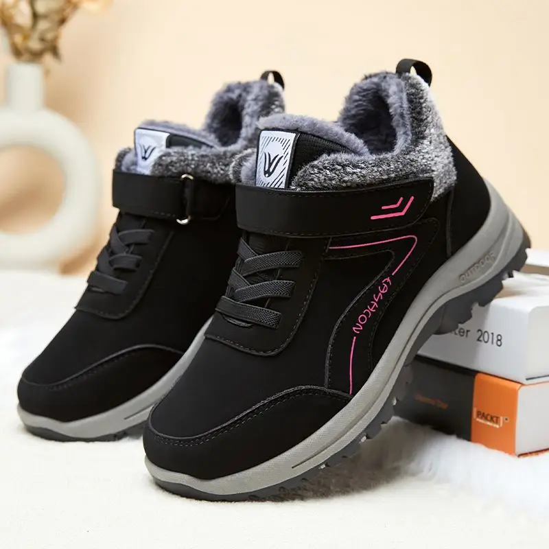 أحذية الكاحل غير قابلة للإنزلاق للرجال ، أحذية العمل والسلامة ، أحذية الثلج الدافئة للذكور ، أحذية المشي لمسافات طويلة في الهواء الطلق ، الجوارب الشتوية للأب