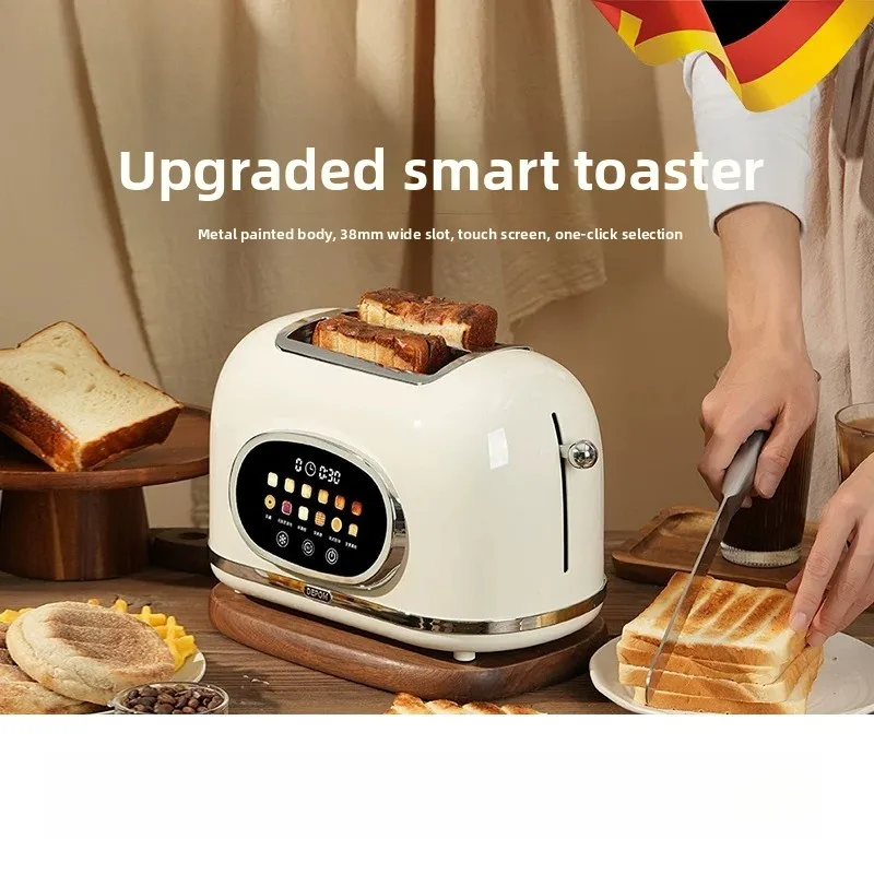Smart Touch Screen Toaster Multifunctional Breakfast Machine Household Bread Toaster with Recipes Function