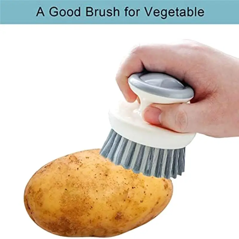 Abjs escova pote artefato óleo-livre fogão de cozinha escova de limpeza doméstica descalcificação escova de lavar louça livre de óleo.