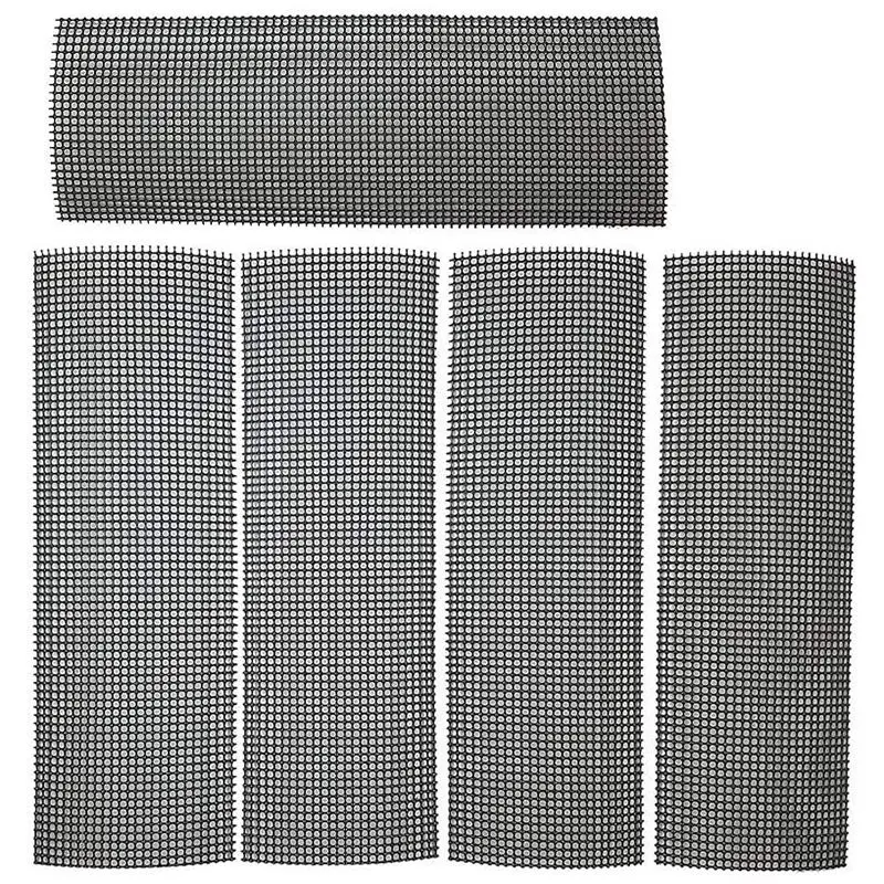 ABUL-alfombrilla de rejilla con orificio para maceta, alfombrilla de rejilla inferior de 4 pulgadas X 12 pulgadas, 5 piezas de junta, red de drenaje para bonsái