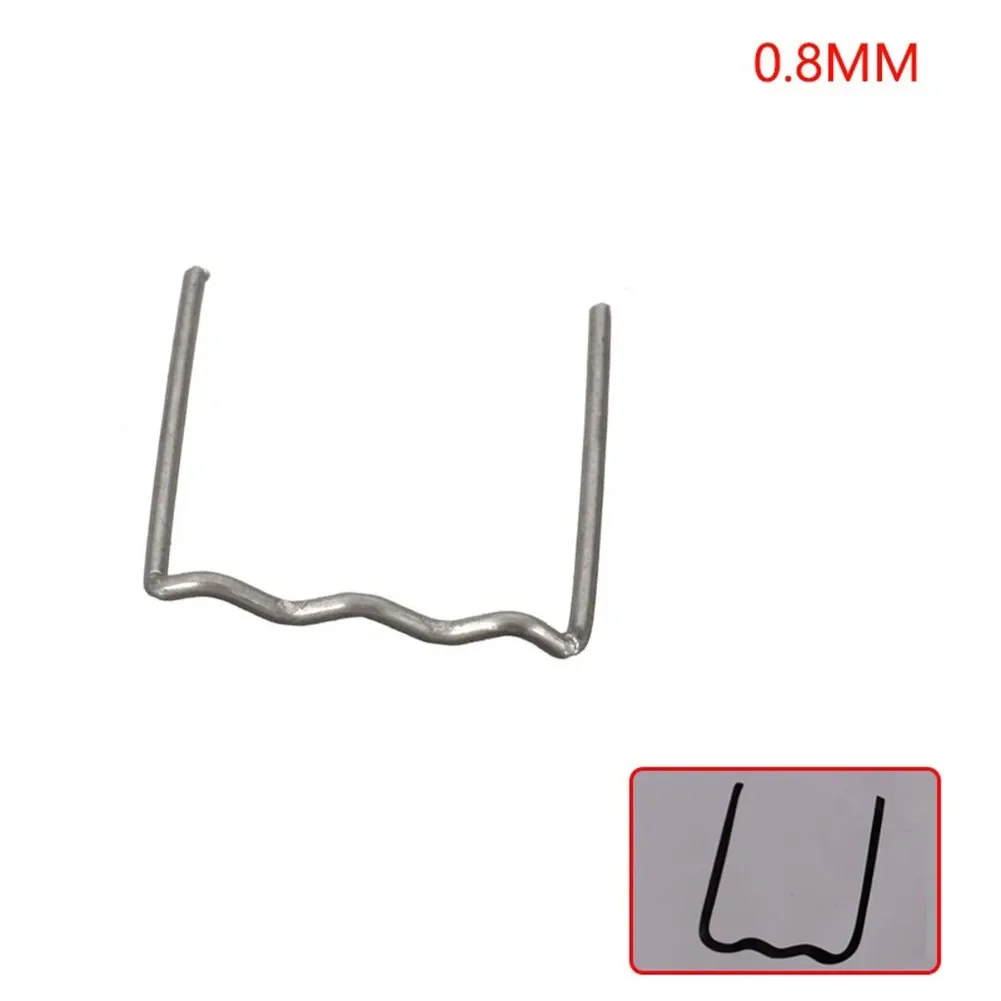 100PCS Welding Nail Wire Patch 0.6/0.8mm Hot Stapler Staples For Car Bumper Plastic Welder Repair Kit Welding Repair Parts