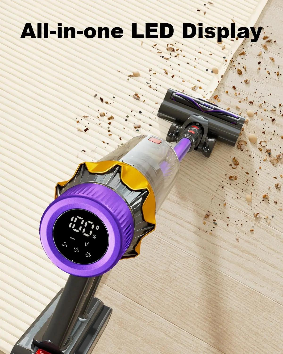 Wireless Vacuum Cleaner for Household Use 30 Kpa Large Suction 550W High Power Brushless Vacuum Cleaner