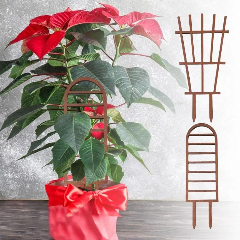 2Pcs New Grow Upright Plant Support Frame Small Trellis Stable Plant Support Stakes Aesthetic Durable Plant Trellis for Climbing