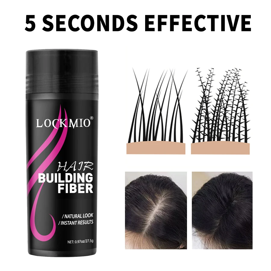 ألياف بناء الشعر النسائية، منتجات تعديل خط الشعر، بخاخ ألياف مسحوق الشعر لإضافة سمك وملمس