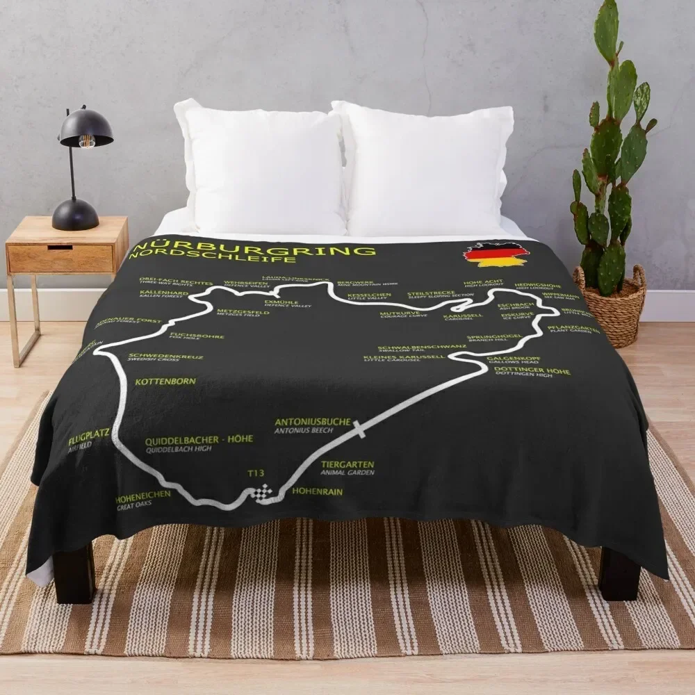 The Nurburgring Throw Blanket christmas decoration Decorative Beds Loose Blankets