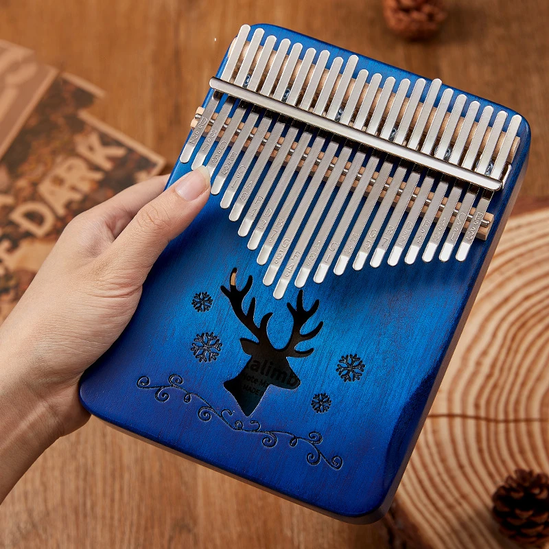 

Калимба из красного дерева на 21/17 клавиш, пальчиковое пианино для начинающих, мбира, подарки для взрослых/детей