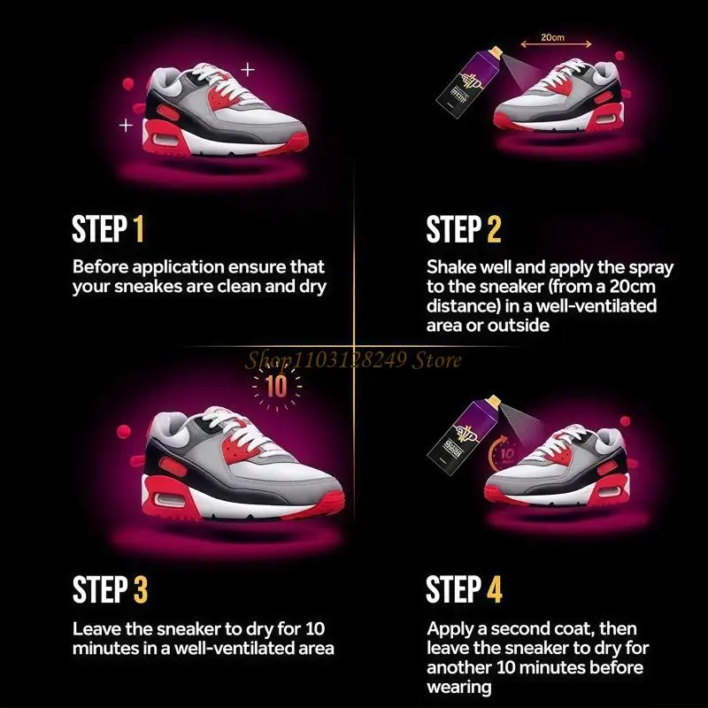 N5KD Protect Shoe Protector Sprayer, Rain & Stain Waterproof Shoe Clothing Sprayer