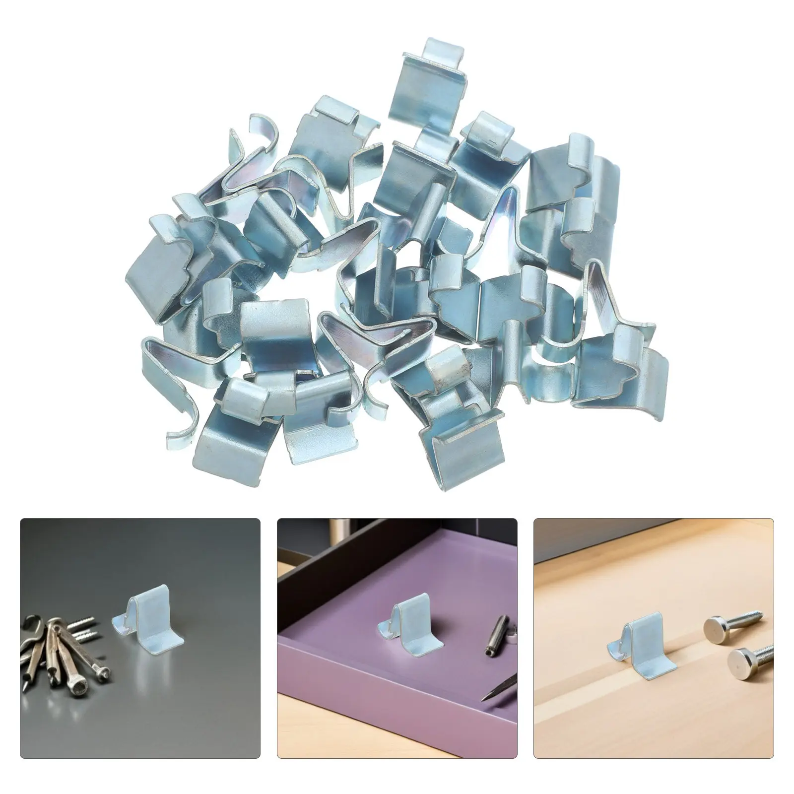 30Pcs Heavy Duty Metal Shelf Pegs Cabinet Shelf Clips for Iron Filing Cabinets Locker Shelves Office Kitchen Wardrobe Storage