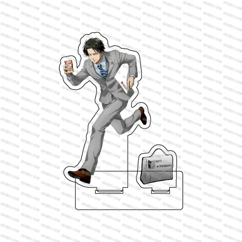 

New Attack on Titan Acrylic Stand Figure Levi Ackerman Anime Peripheral Cute Cartoon Creativity Office Room Desktop Ornament