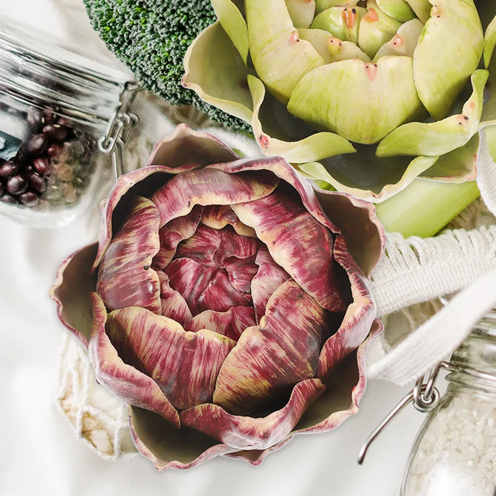 

Artificial Artichoke Models Purple Red Home Wedding Decor Fake Silk Large Flower Decorations Photo Props Garden Supplies Display