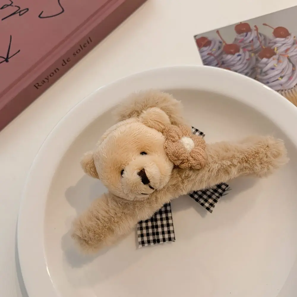 Large Temperament Headwear Bathing Female Bow Bear Hair Claws Korean Style Crab Clips Hair Accessories Women Hair Clips