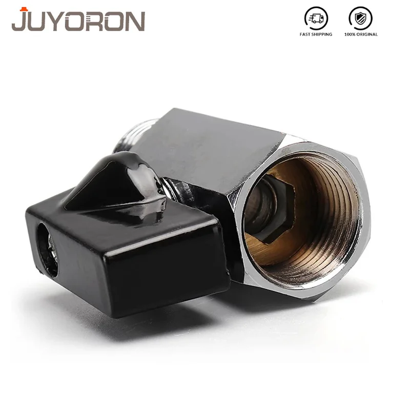 صمام كروي نحاسي PT 1/8 "1/4" 3/8 "1/2" BSP ملولب صغير ذكر إلى أنثى ضاغط هواء صمام إيقاف زيت الغاز المائي #6