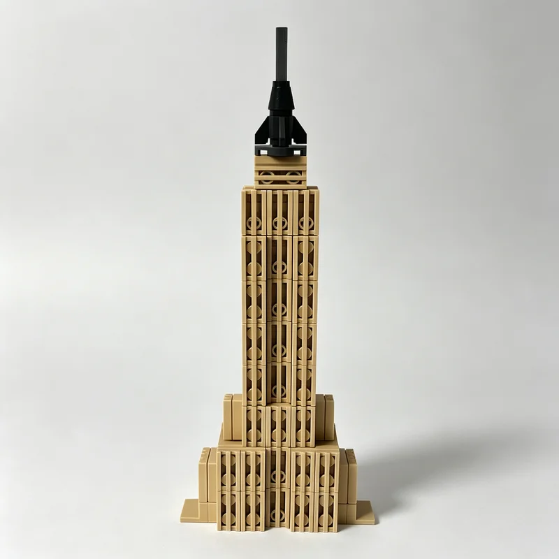 145PCS MOC City Famous Landmark Empire State Building Architecture Model Building Blocks DIY Assembly Gift for Adults Collection