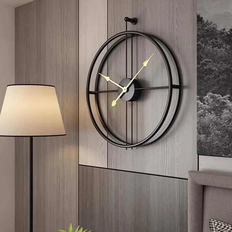 

Interior Nordic Wall Clocks Round Fashion Silent Aesthetic Design Wall Watch Minimalist Large Relogio De Parede Home Decoration