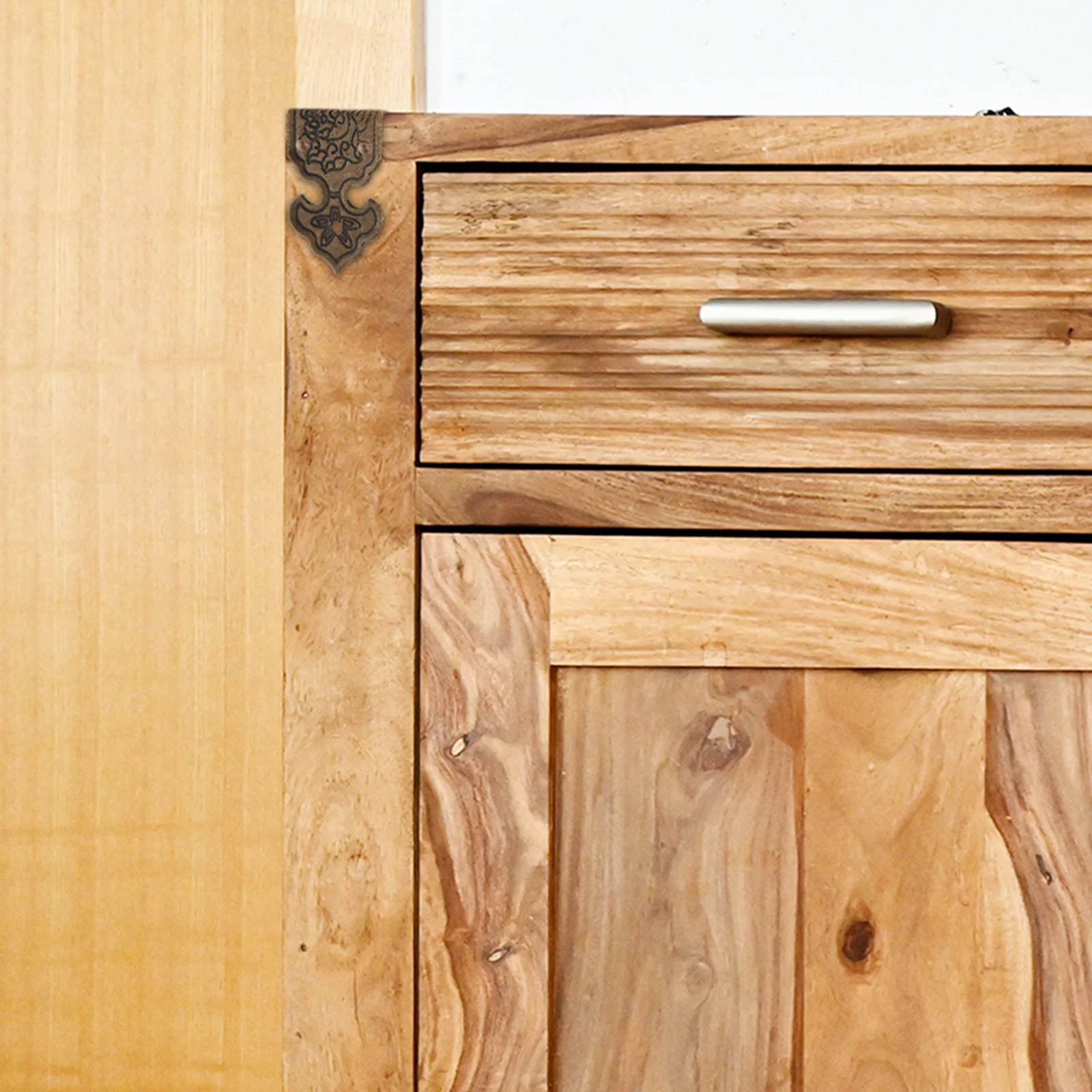 Protezioni angolari per scatole vintage in ottone da 10 pezzi Protezione decorativa retrò per custodia regalo per gioielli in legno Protezione di sicurezza