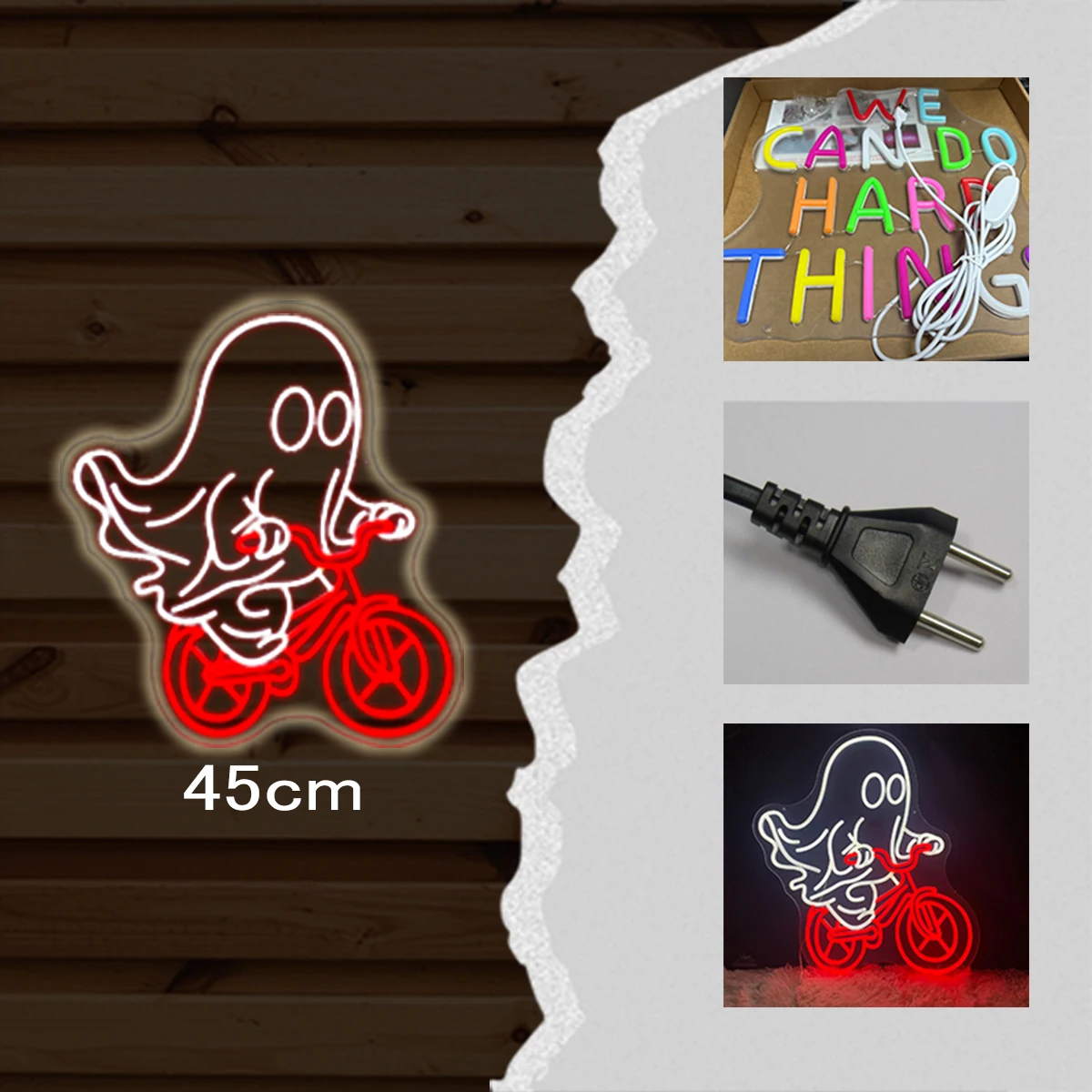 LED neon decorative lights, ambient lights, transparent acrylic, luminous signs, luminous signboards, customizable