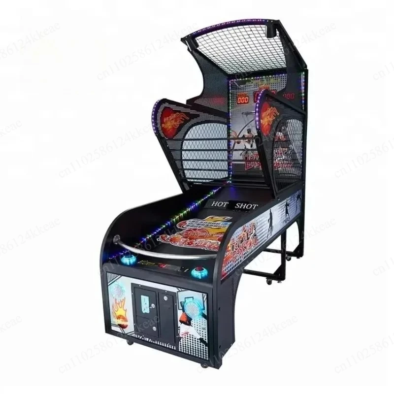 Street Basketball Arcade Game Machine, Dual-Shot Electronic Hoop with 8 Game Modes & Digital Scoring – Indoor Sports Shooting