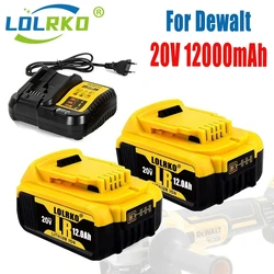 Genuine 18V/20 Volt MAX 12.0Ah DCB200 Replacement Li-ion Battery for DeWalt DCB205 DCB201 DCB203 Power Tool Batteries