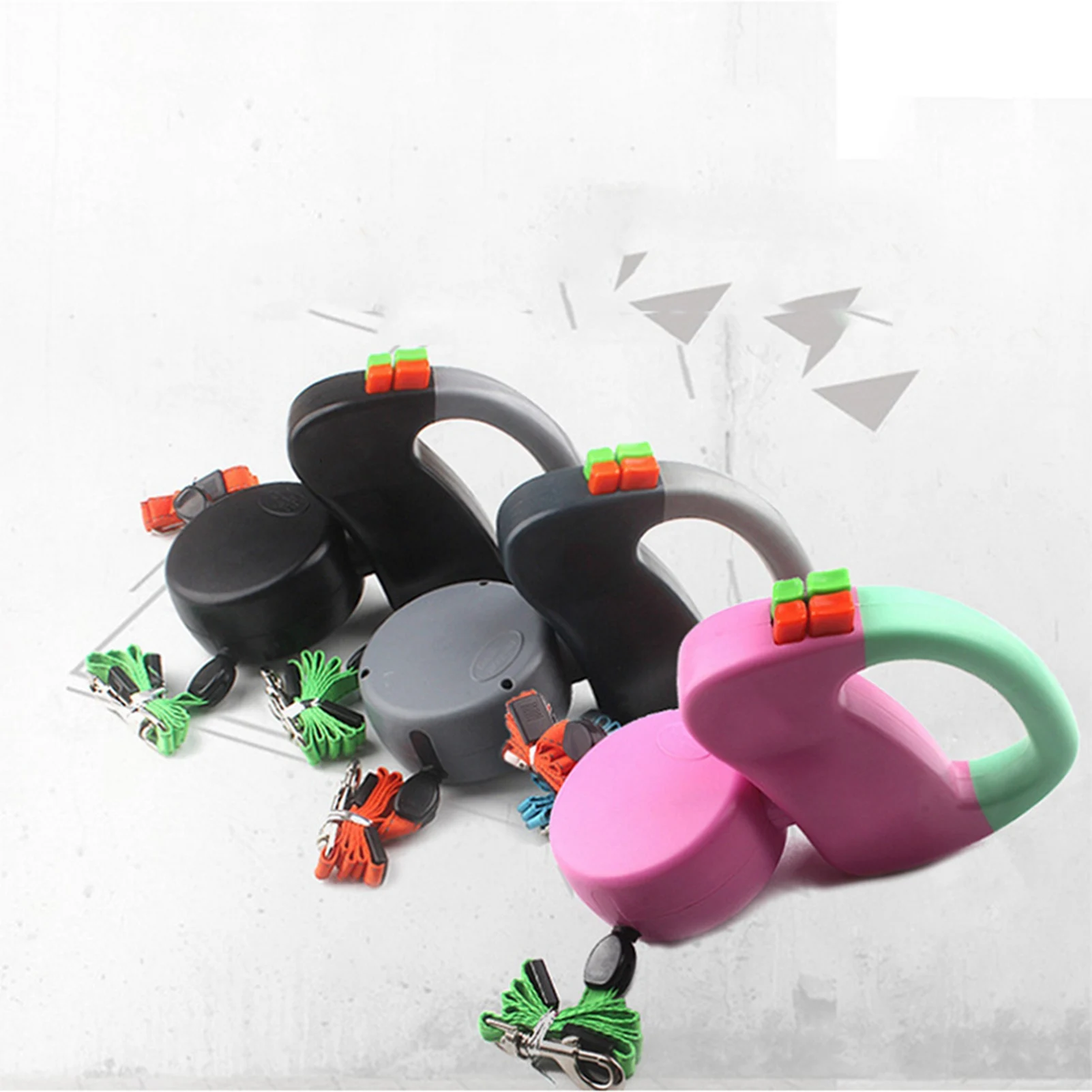 

3-метровый двойной поводок для домашних животных, выдвижная автоматическая намоточная веревка, поводок для выгула собак, аксессуар, поводок для выгула собак